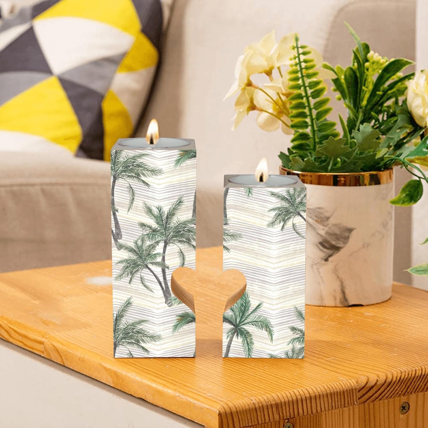 Suumo Heart Candle Holder Set for Home Wedding Party