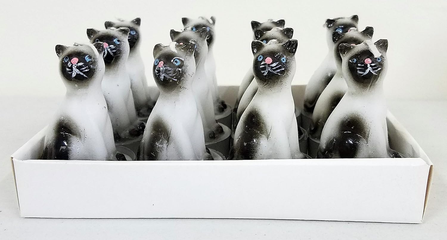 NAF Cat Shaped Tea Lights 12 Pack
