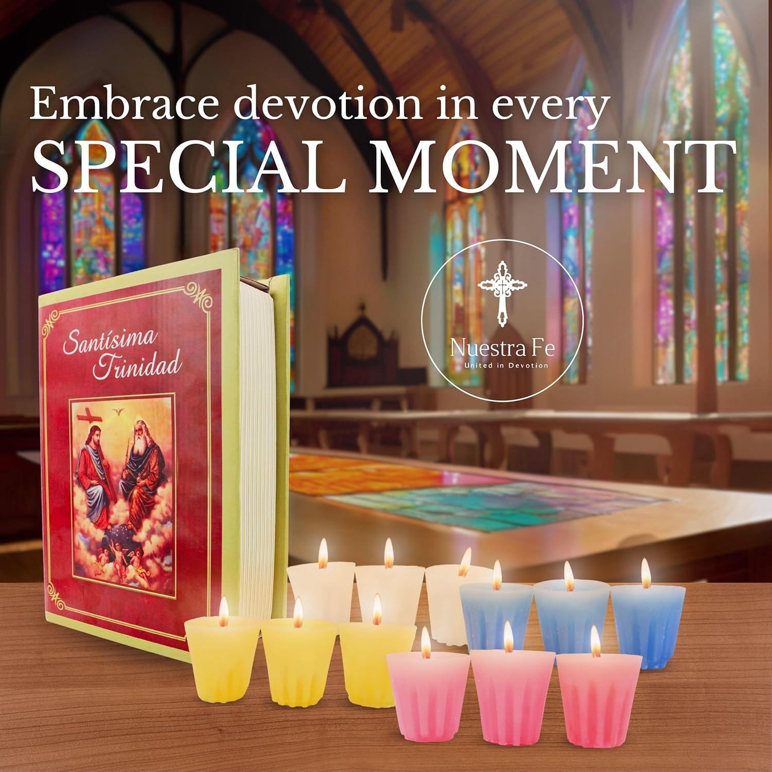 12 Pack Devotional Candles in Prayer Box