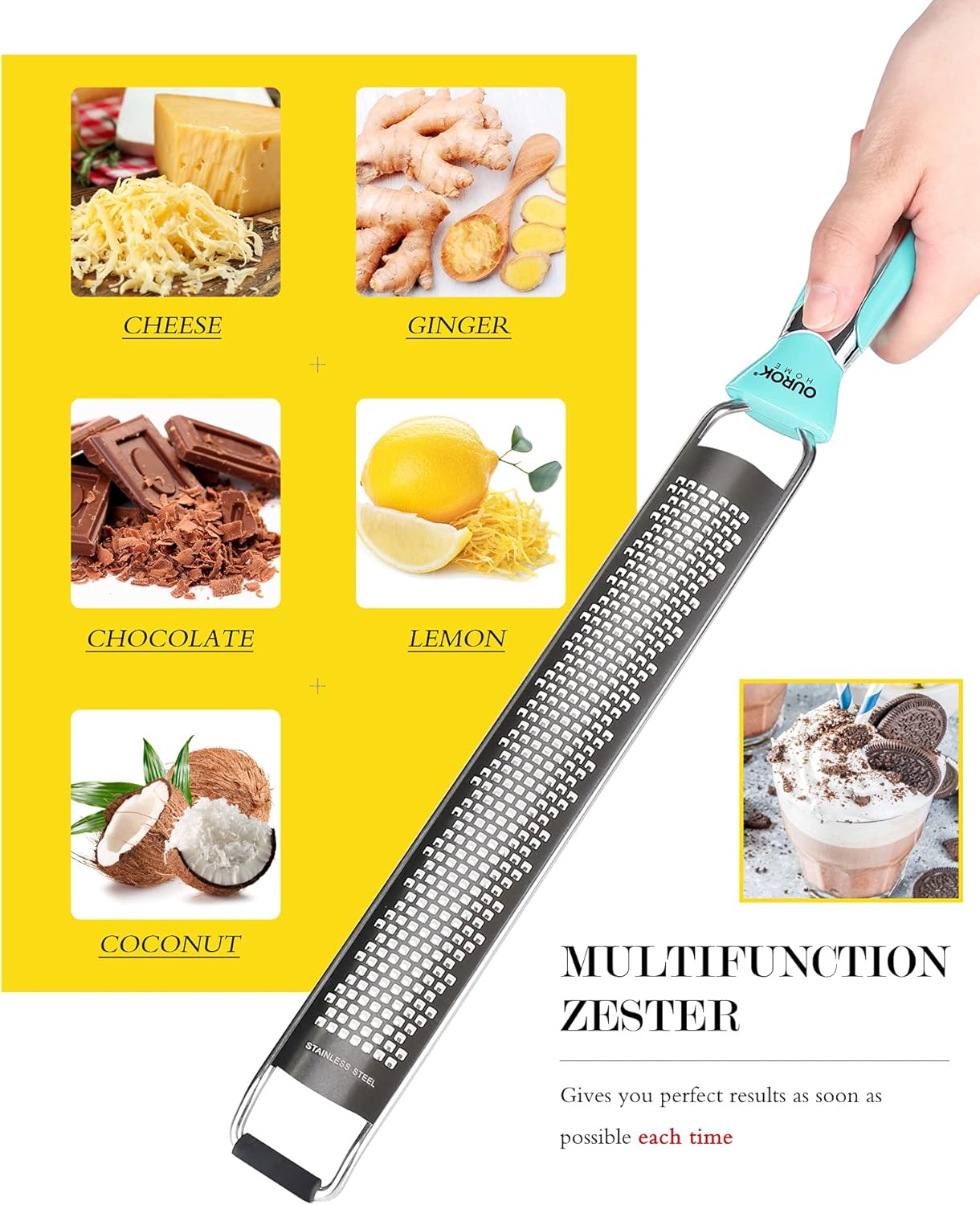 Ourokhome Professional Kitchen Zester 5 Piece Set