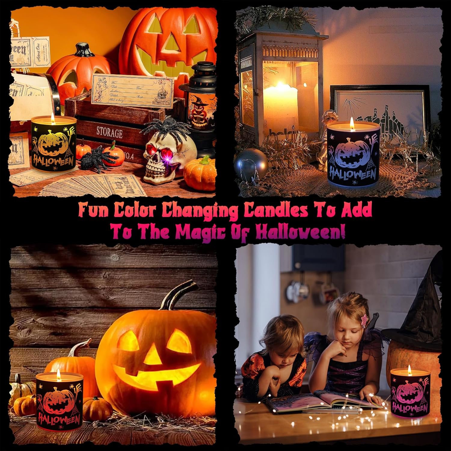Pumpkin Scented Candles Halloween Decor for Home