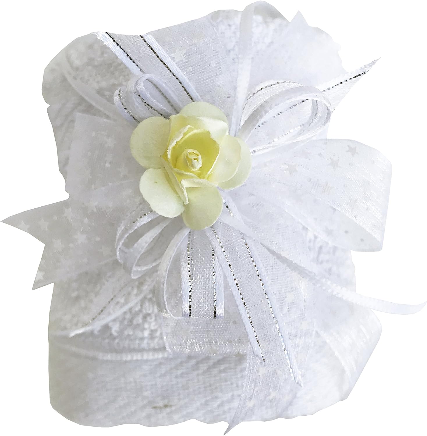 Mexican Artisans Baptism Candle Set in a Wooden Box
