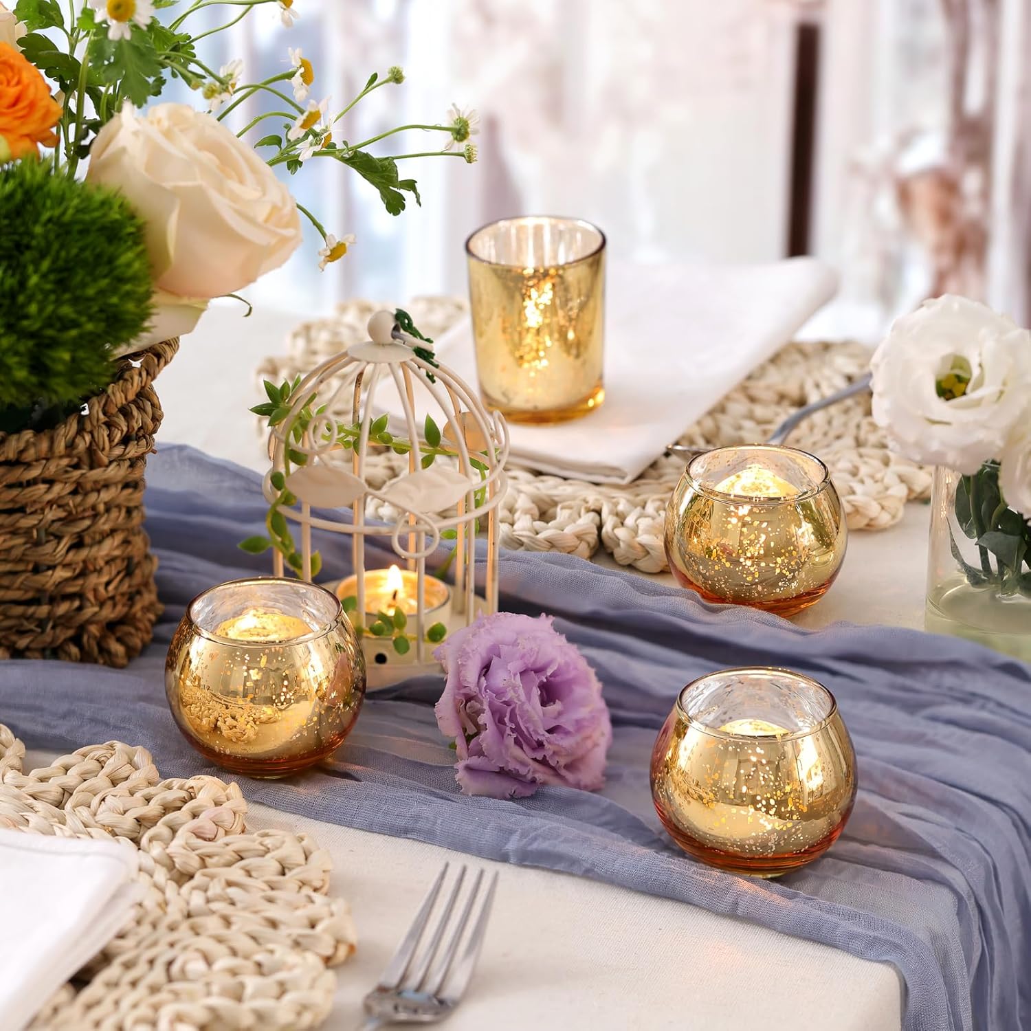 Votive Candle Holders 12-Piece Set