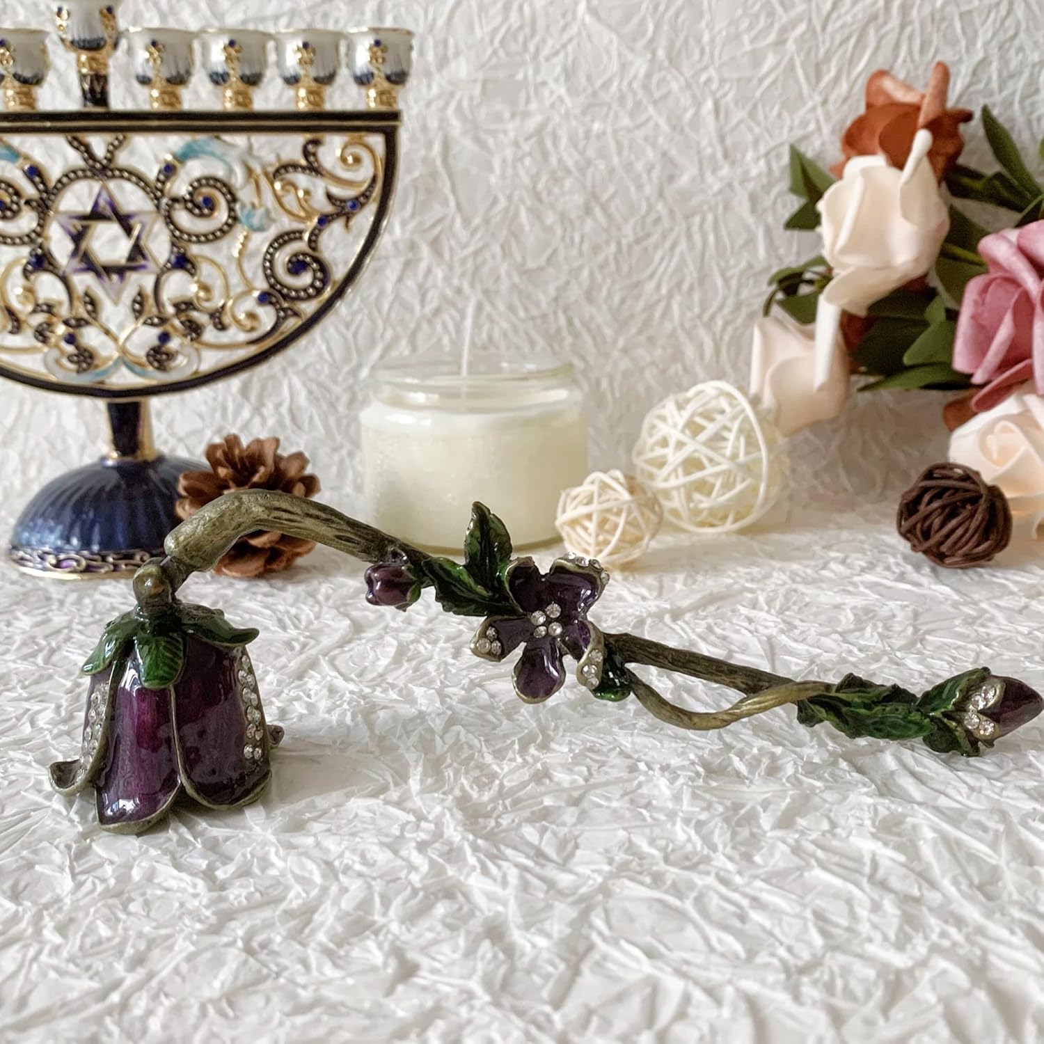 Unique Metal Candle Snuffer for Hanukkah Christmas and More