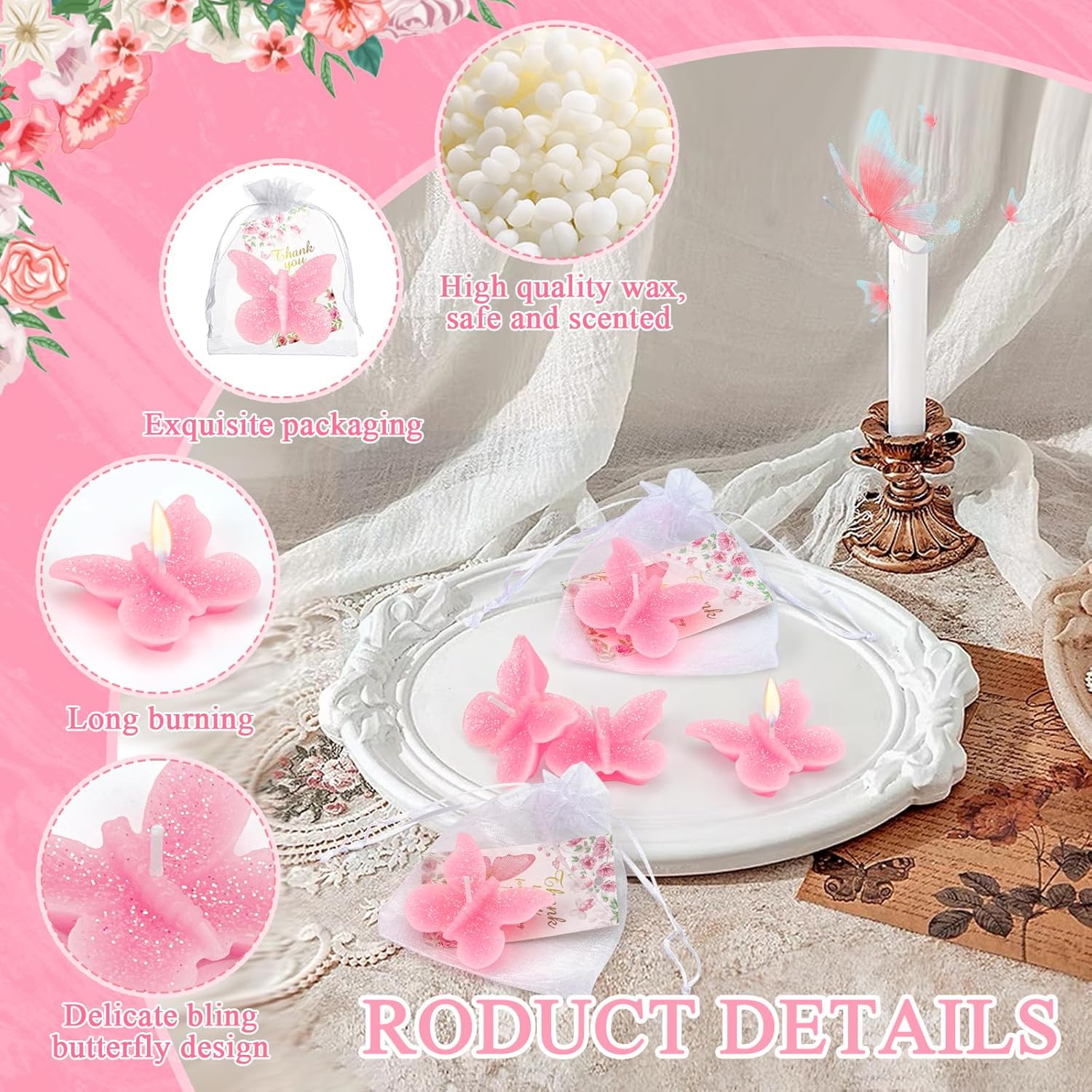 KBDHYY Butterfly Baby Shower Party Favors