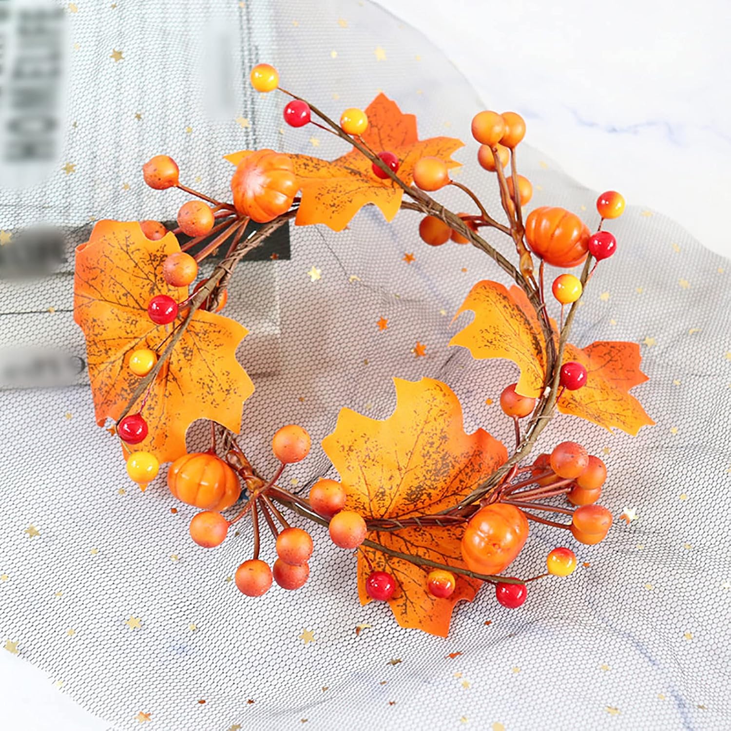 Miraculous Halloween Thanksgiving Candle Ring for Home or