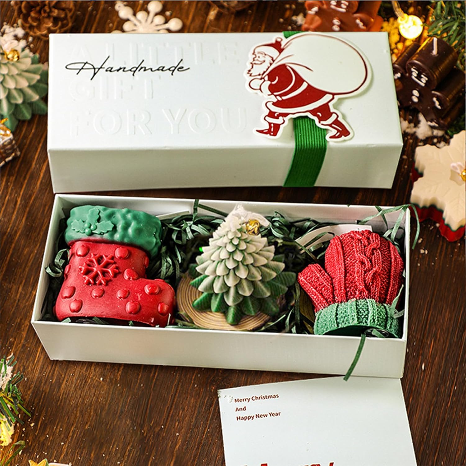 Eefaiphe Christmas Scented Candles Tree Glove Socks Shape
