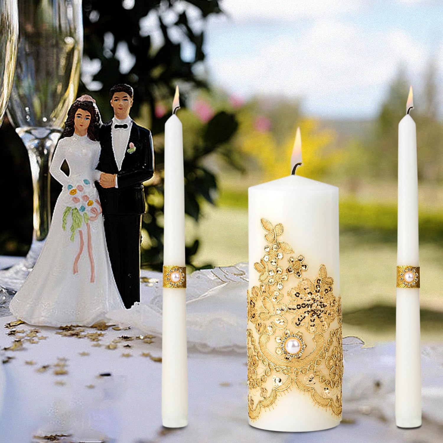 Elegant Union Candle Set for Weddings