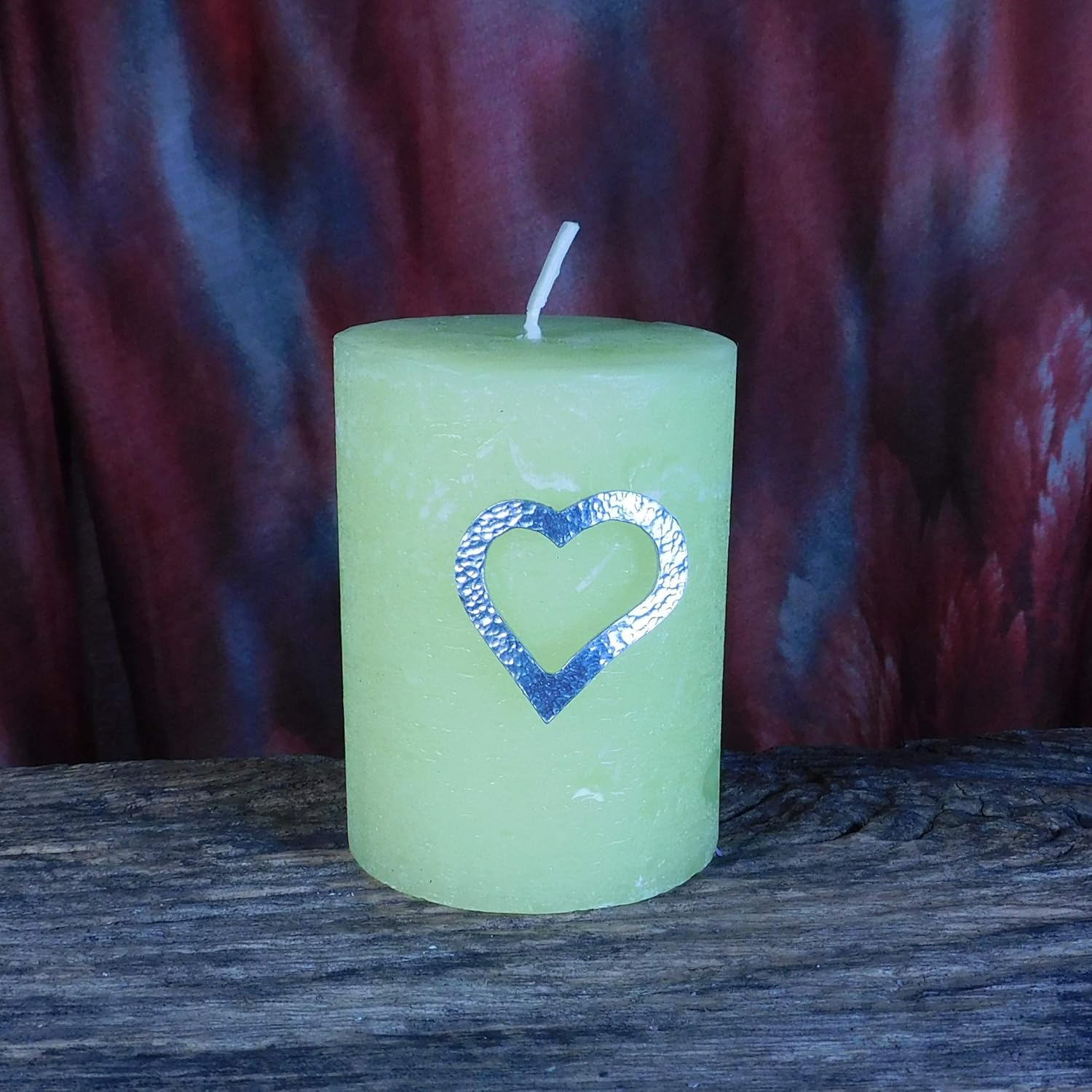 Elegant Heart Candle Pins in Lead-Free Fine Pewter