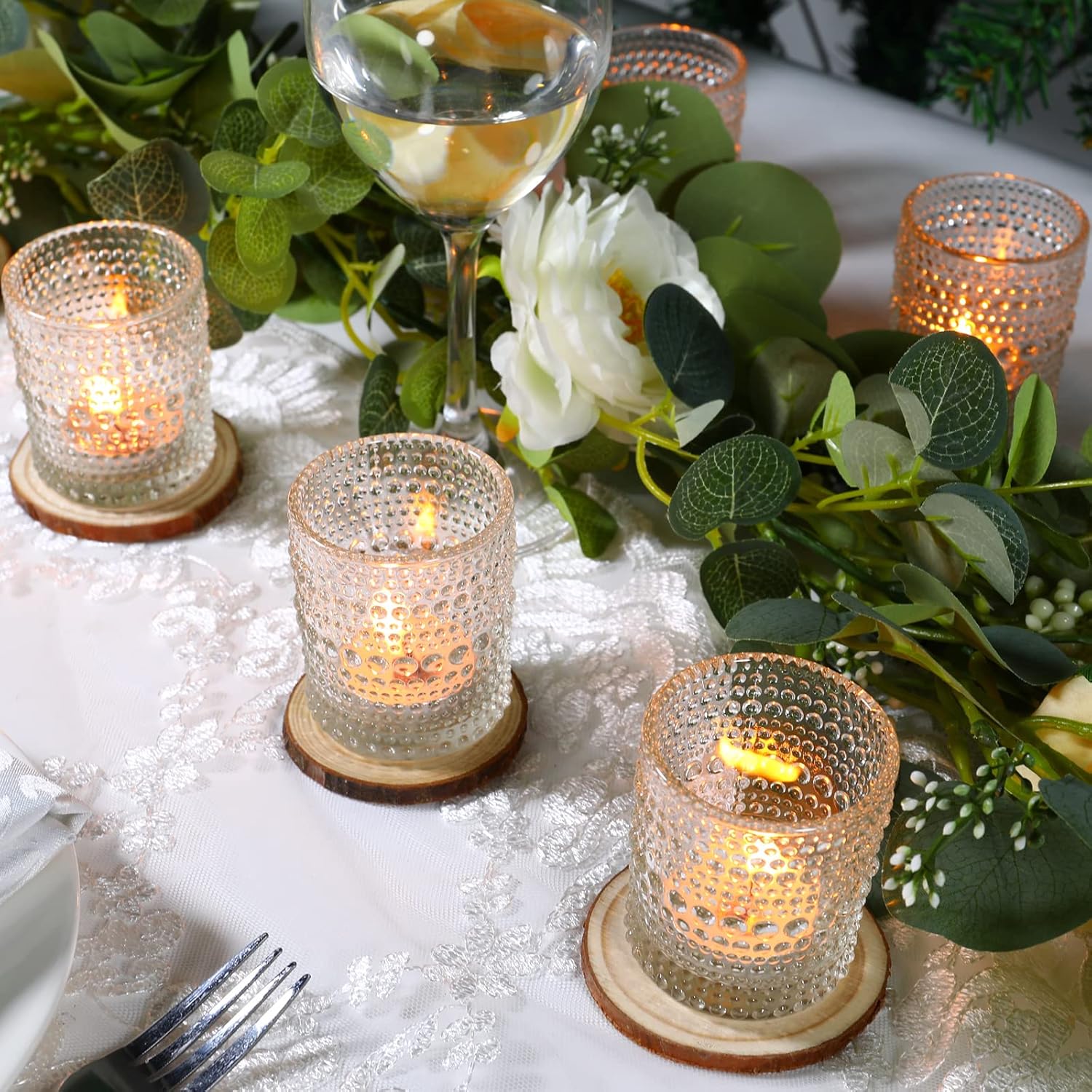 24-Piece Tea Light Candle Holders Set