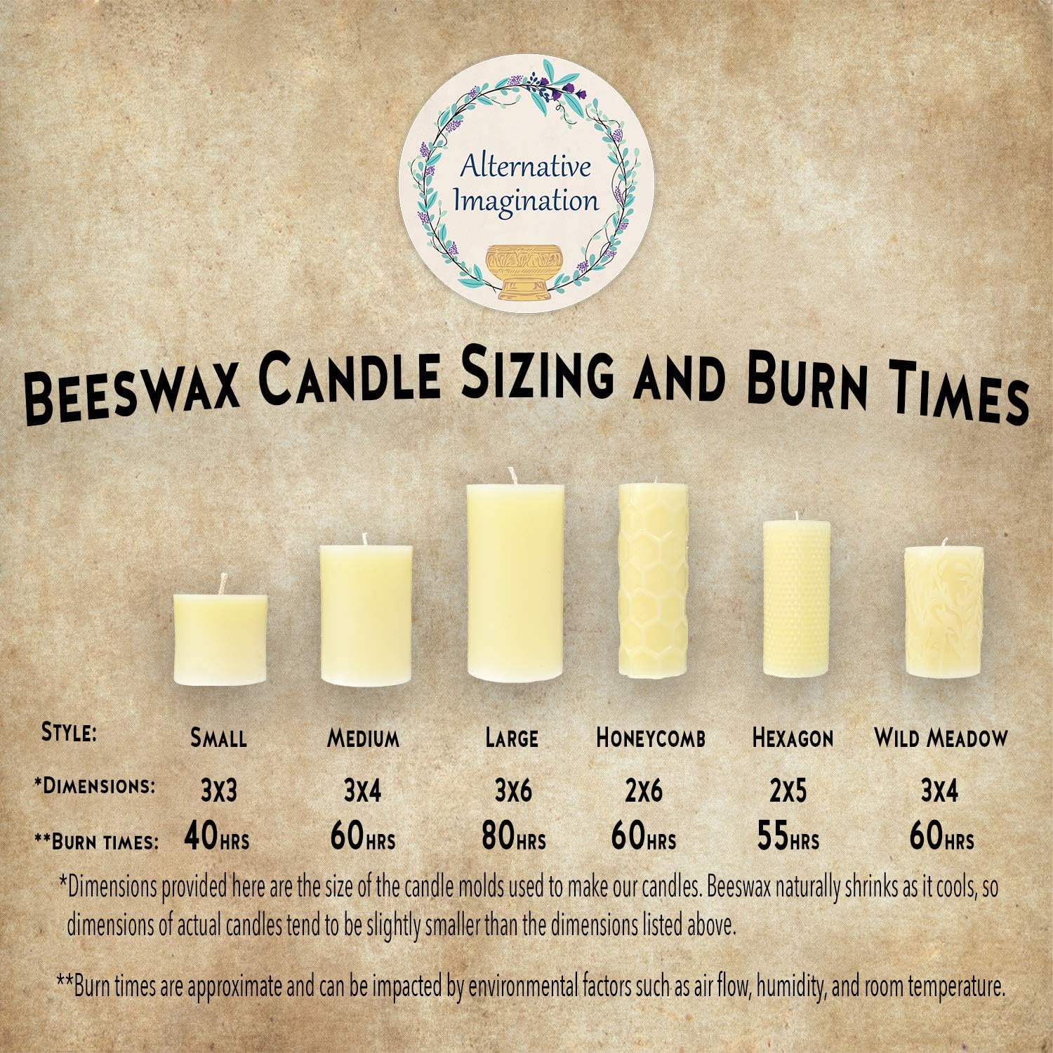 White Ivory Bees wax pillar candles
