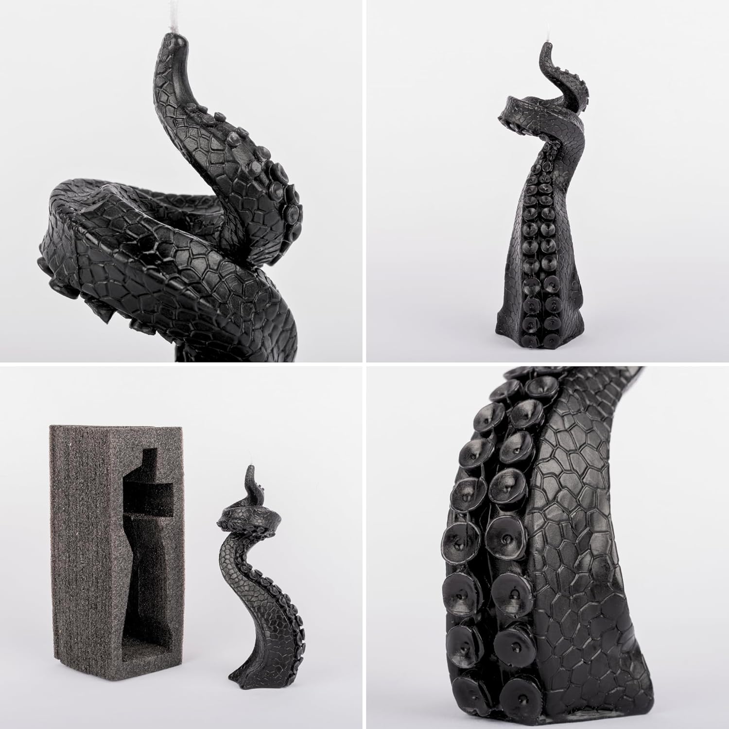 Elevate Your Goth Space with Lidy Black Octopus Tentacle Candle