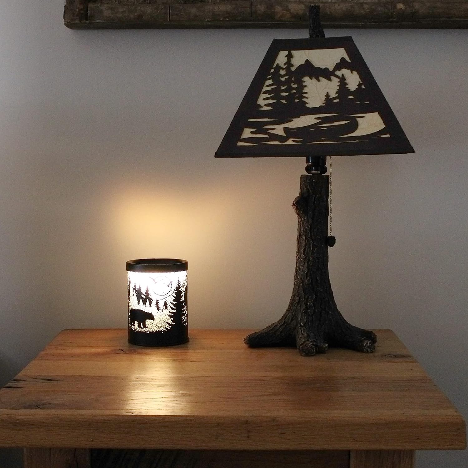 Rivers Edge Products Rustic Electric Candle Warmer Lamp