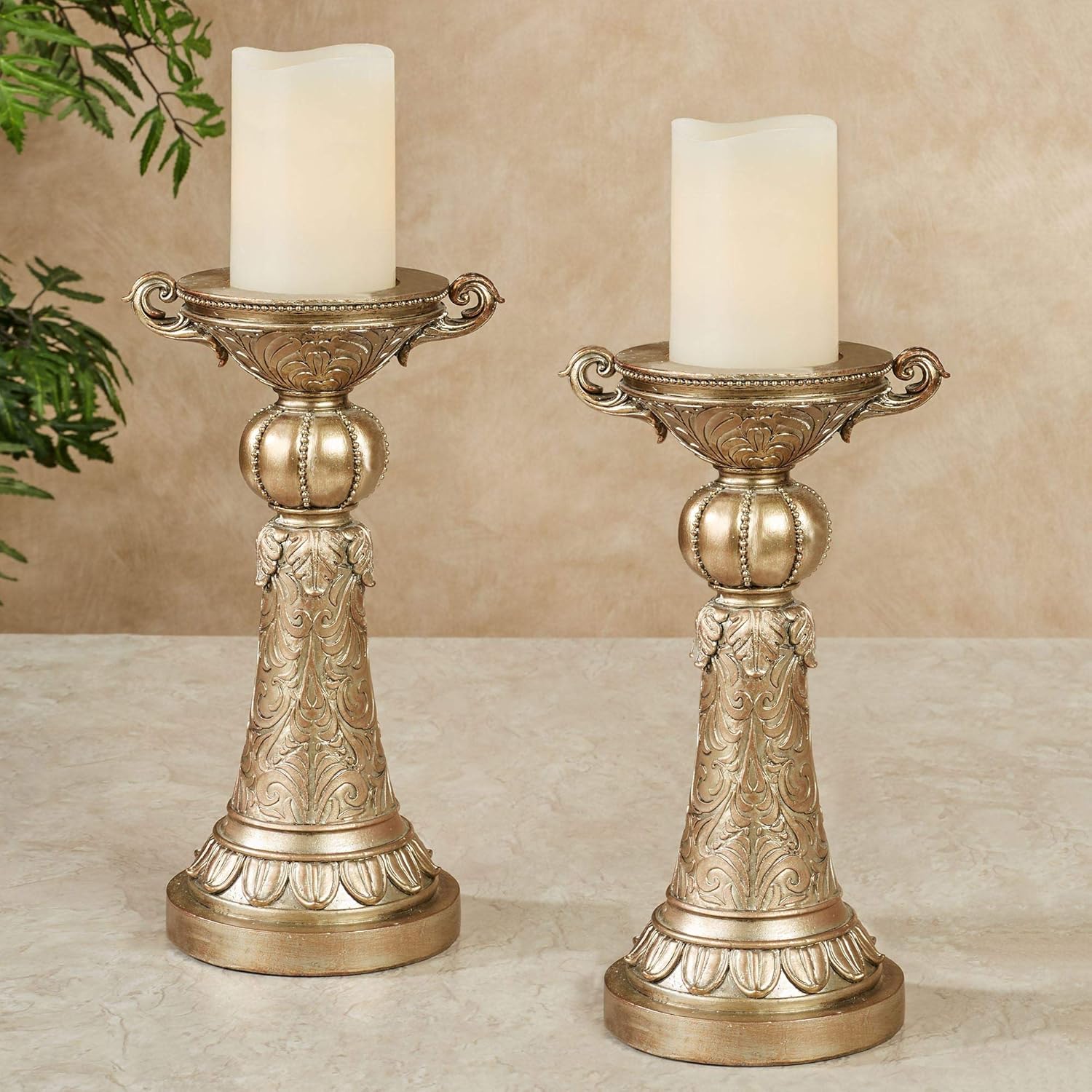 Stylish Candleholder Set by Touch of Class