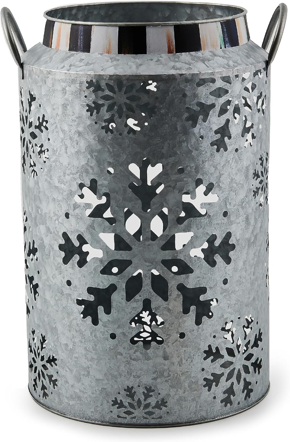 Step into the holiday spirit with our unique Snowflake Lantern