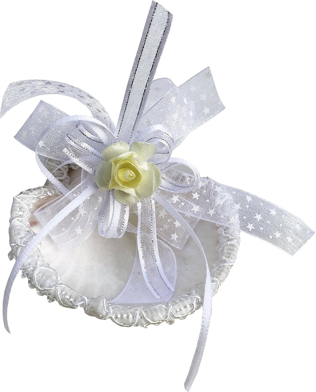 Mexican Artisans Baptism Candle Set in a Wooden Box