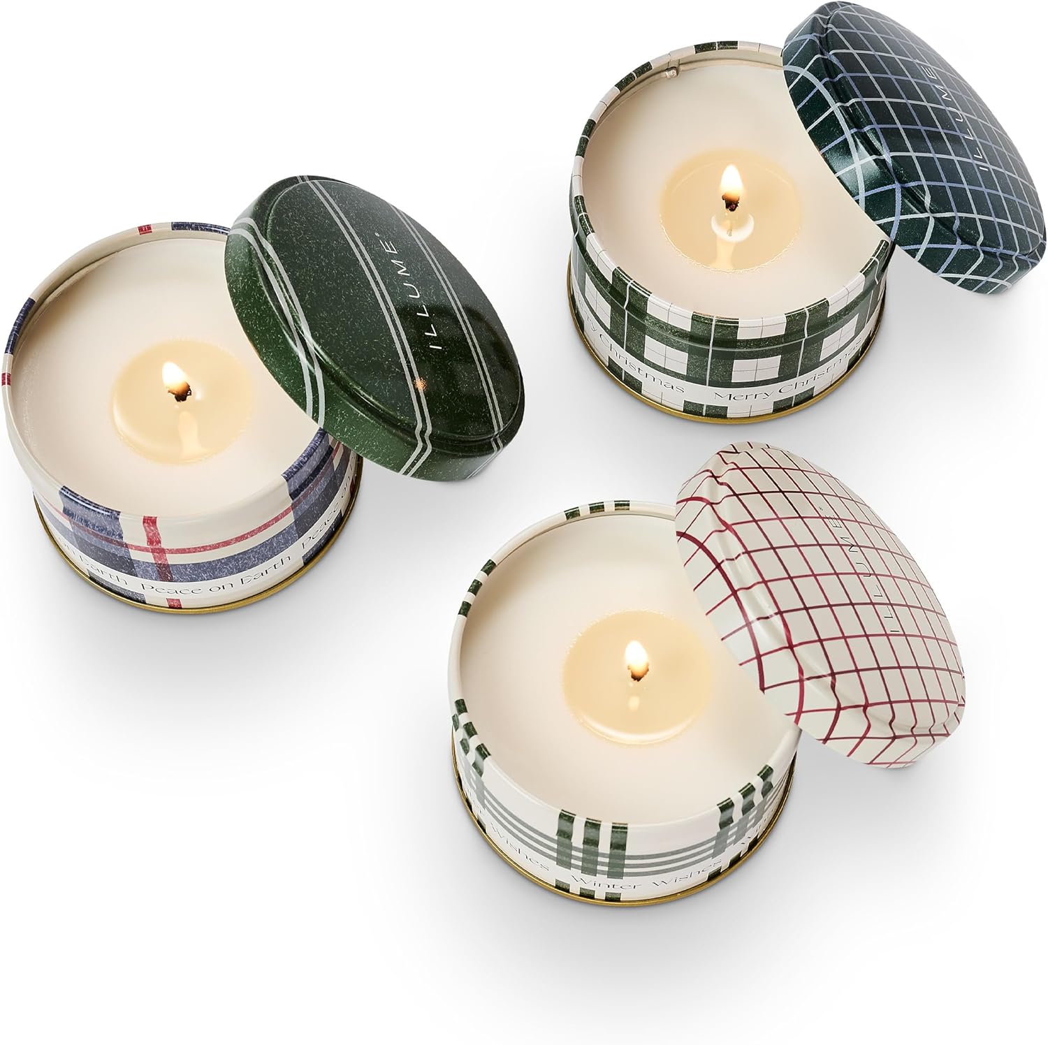 JDK Curated Noble Holiday Tin Trio Gift Set Balsam Cedar