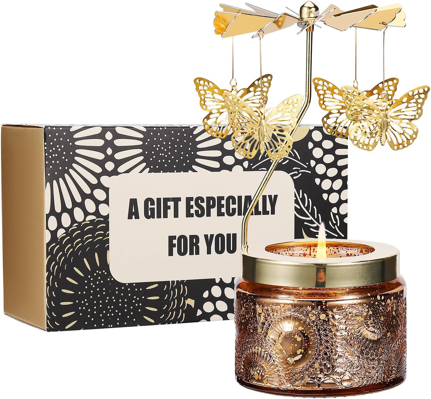 DAISRED Rotating Scented Candle Gift for Women