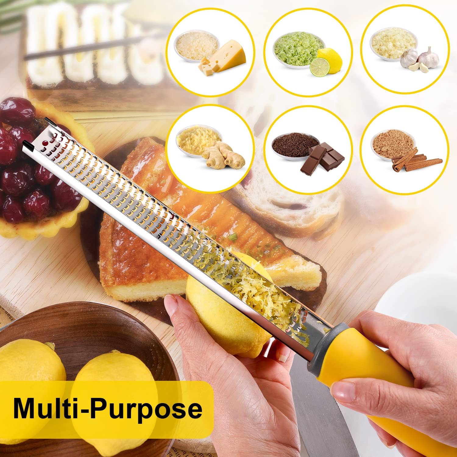 Zest Up Your Day with the DulcicaSA Premium Stainless Steel Lemon Zester Grater