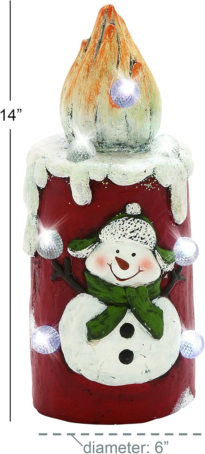 Join the Winter Warmth 76764 LED Snowman Candle Set