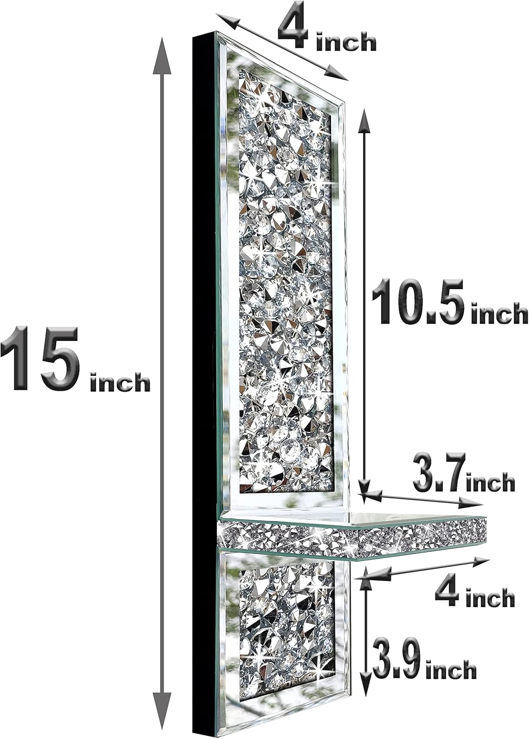 2-Piece Crystal Diamond Candle Scones