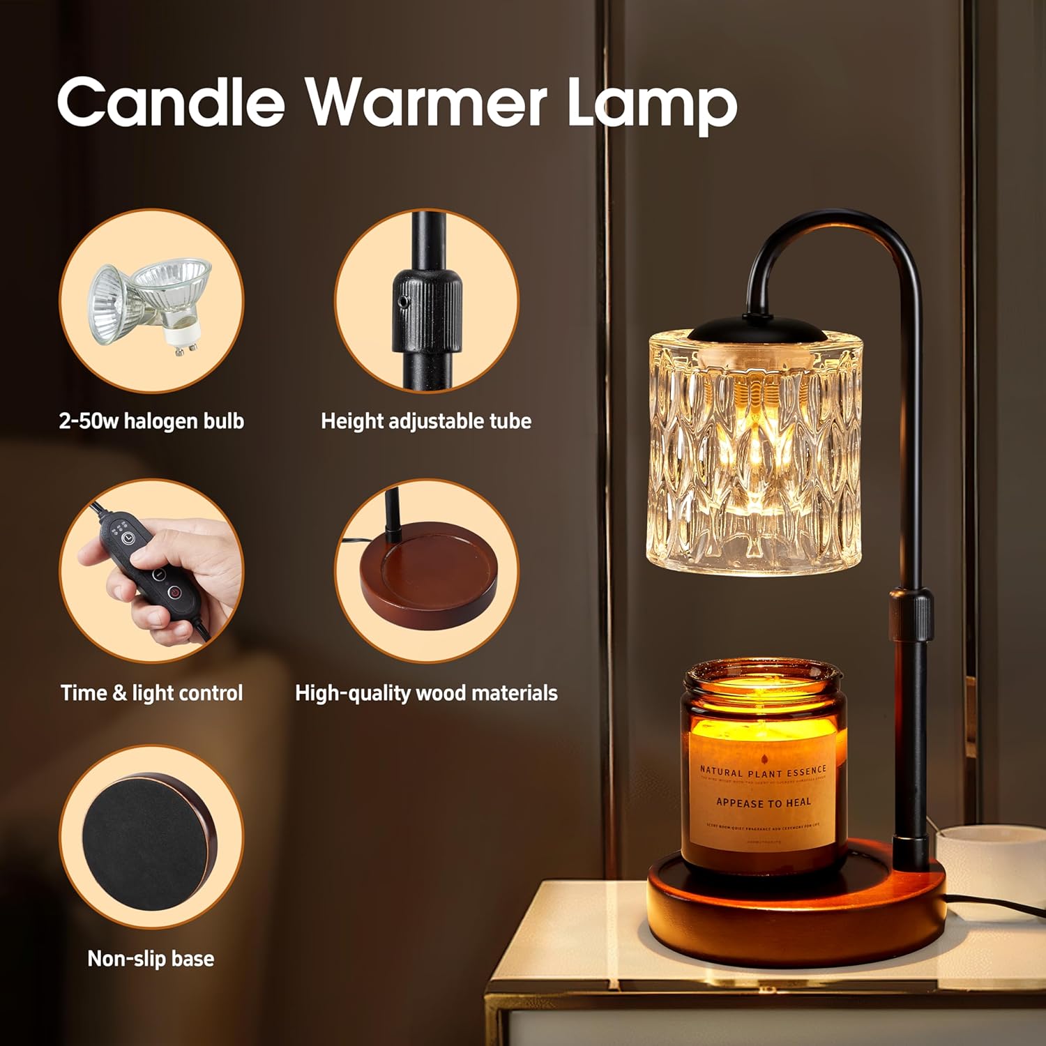 Briever Candle Warmer Lamp Timer