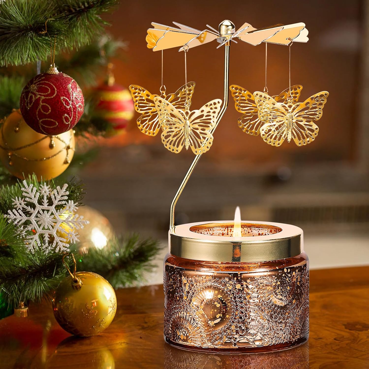 DAISRED Rotating Scented Candle Gift for Women