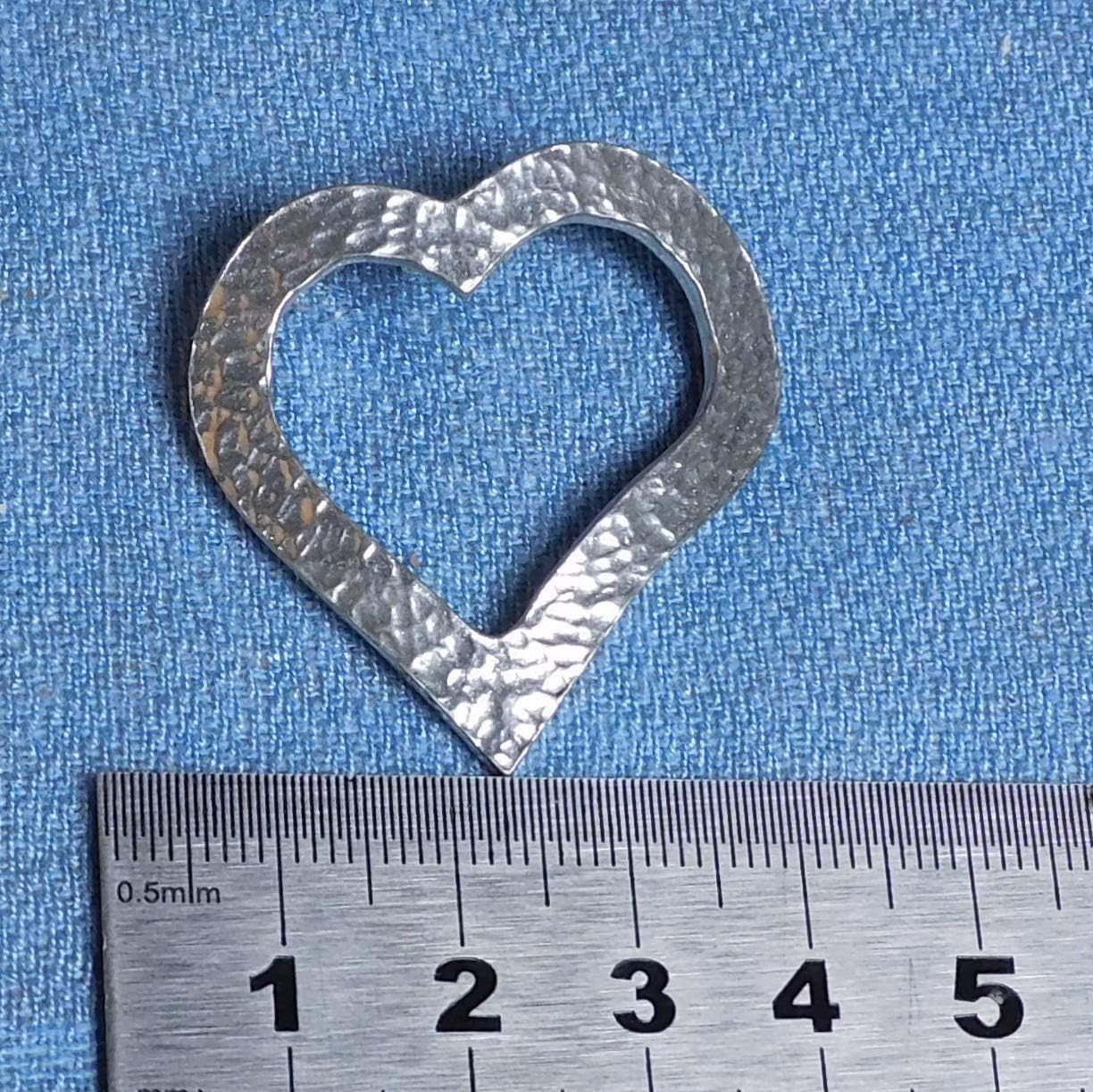 Elegant Heart Candle Pins in Lead-Free Fine Pewter