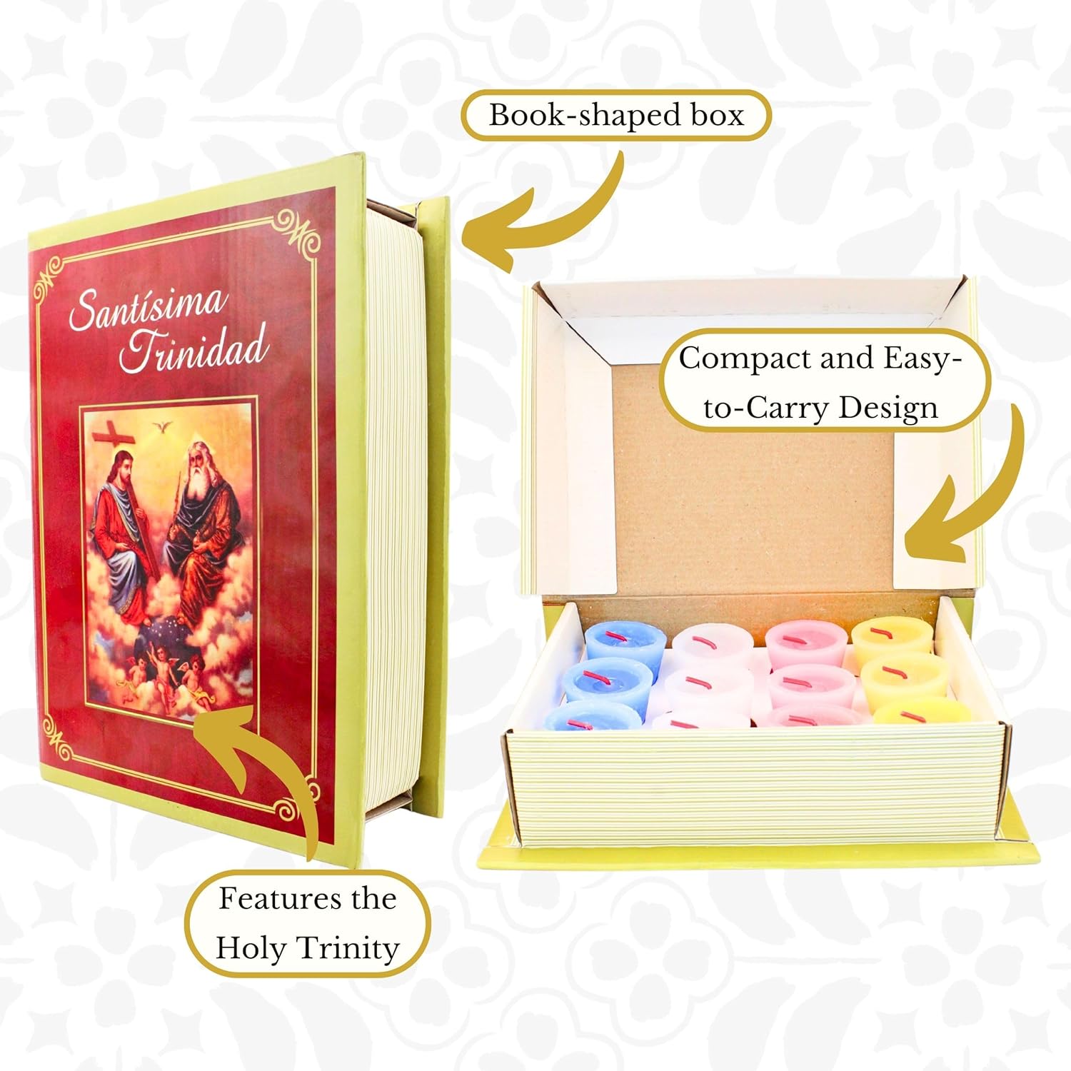 12 Pack Devotional Candles in Prayer Box