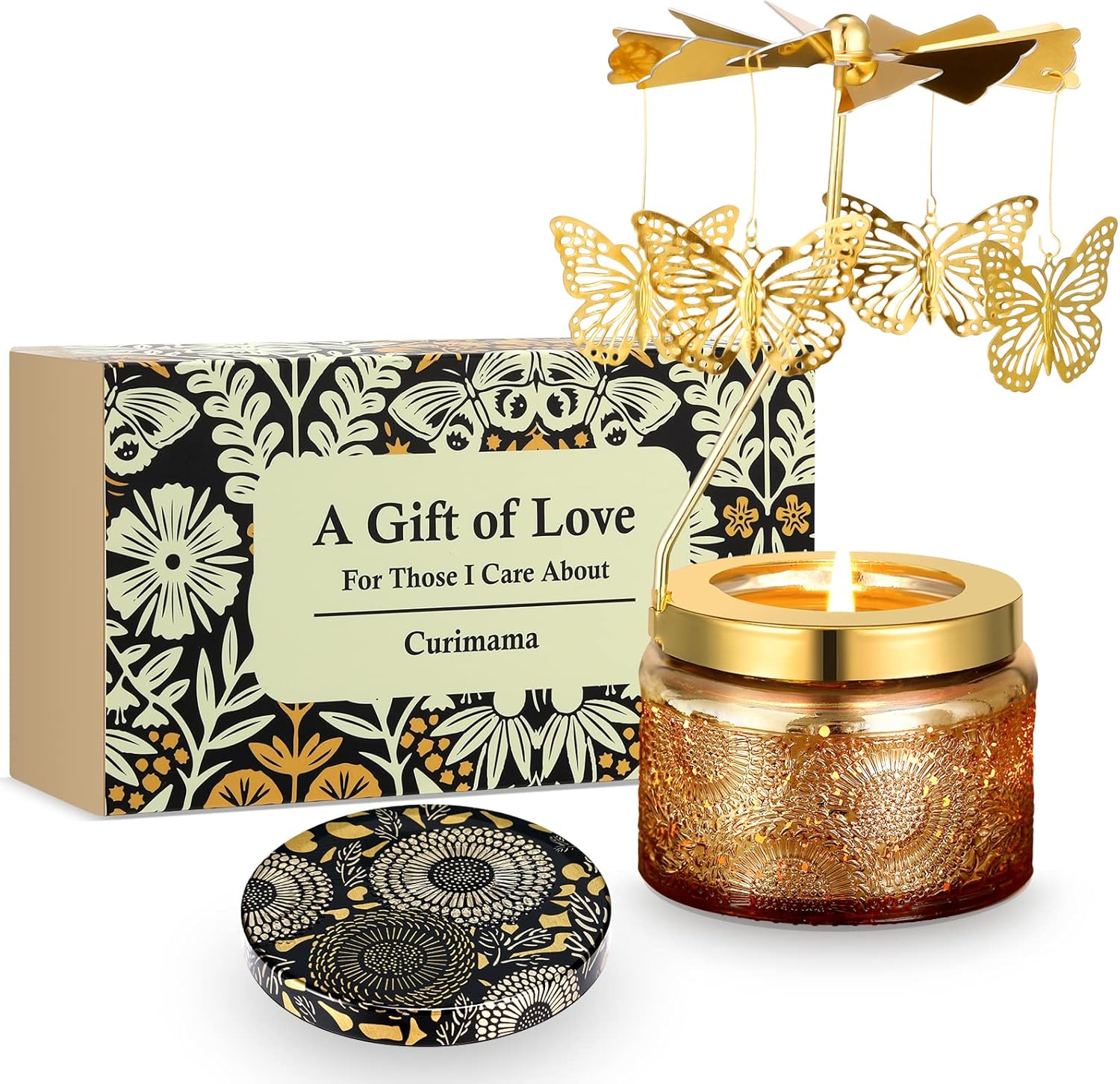 Butterfly Candle Set Thermal Air Rotation Elegant Aroma for Unique Gifting