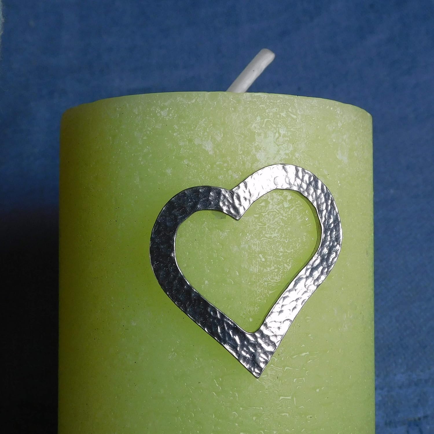Elegant Heart Candle Pins in Lead-Free Fine Pewter