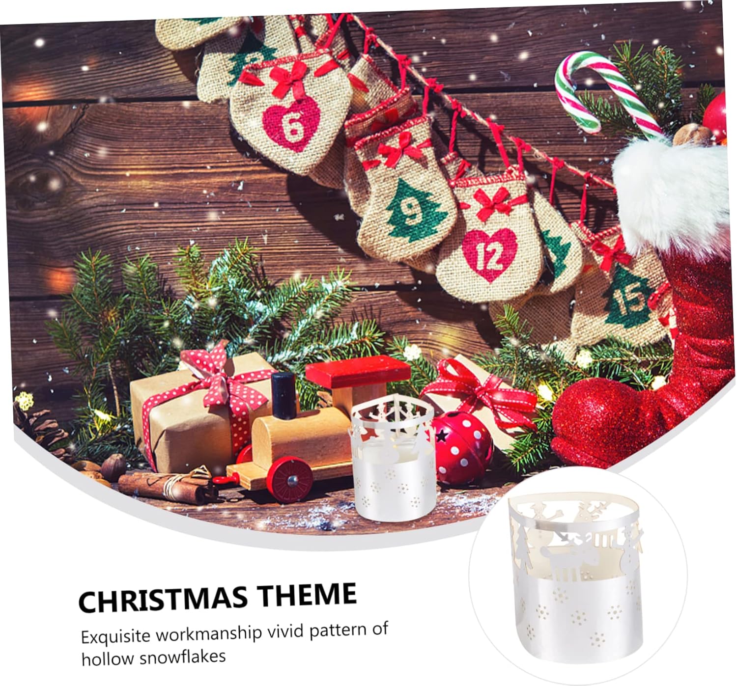 Goohochy 50-Piece Xmas Snowflake Paper Lampshade