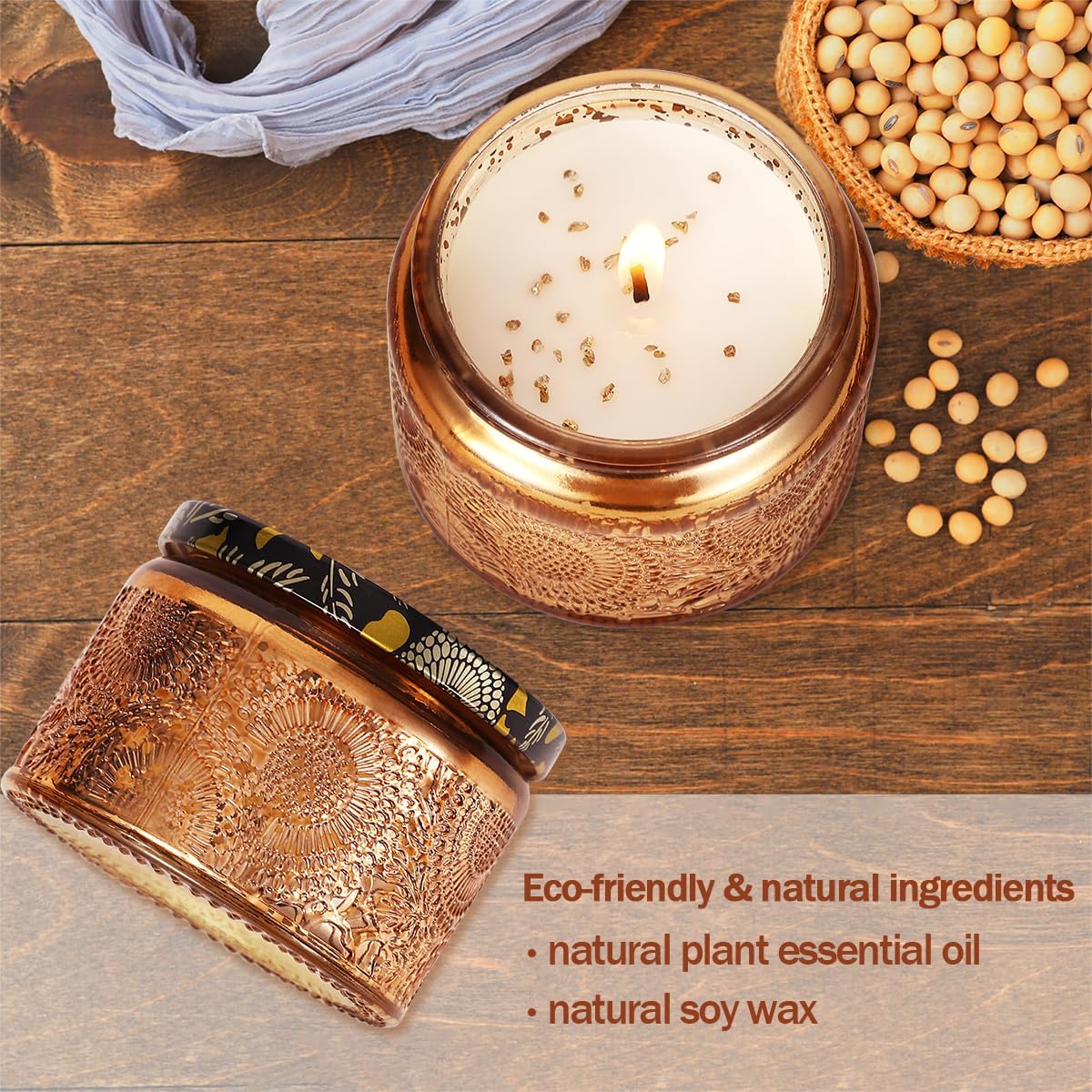 DAISRED Rotating Scented Candle Gift for Women