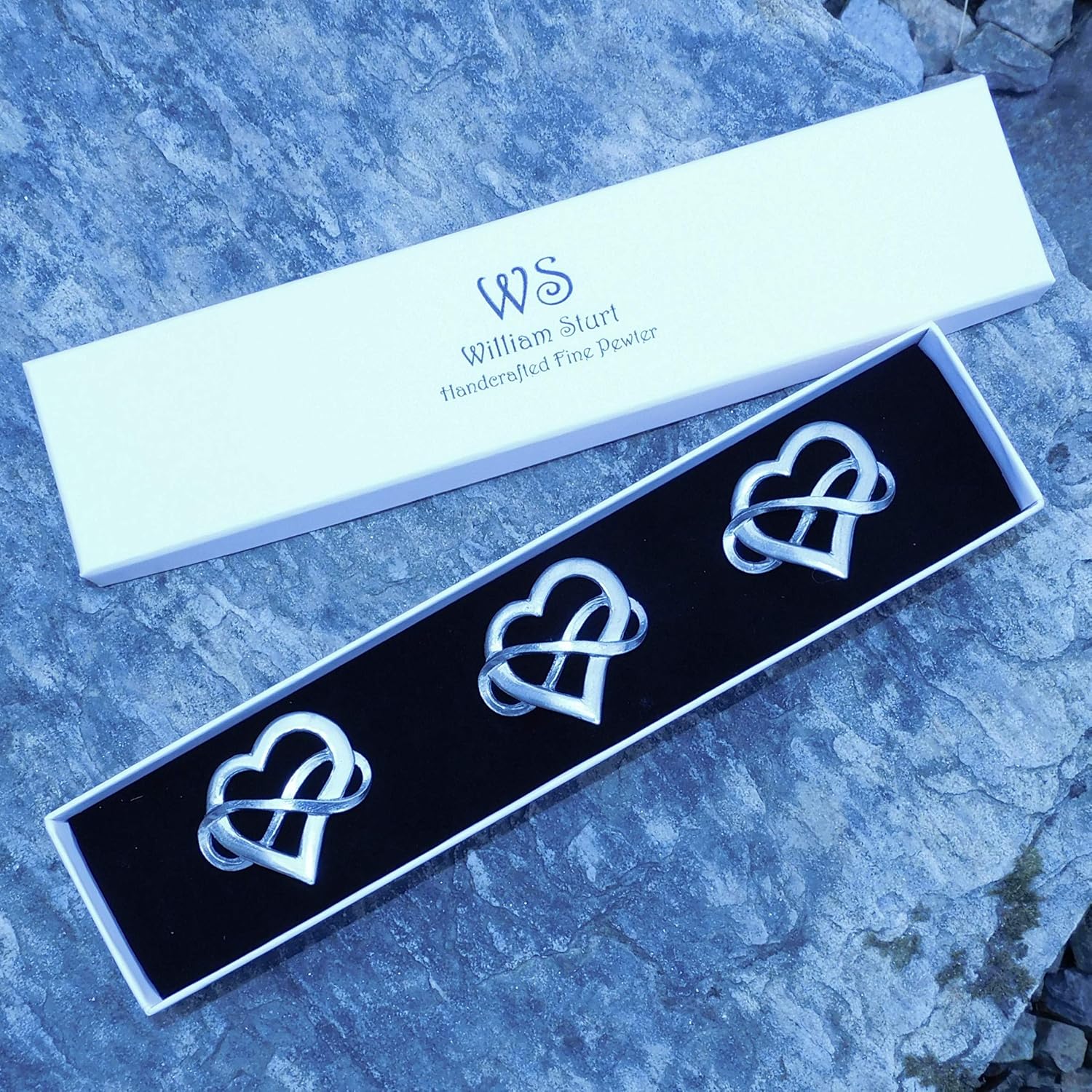 William Sturt 3-Piece Infinity Heart Votive Candle Pins