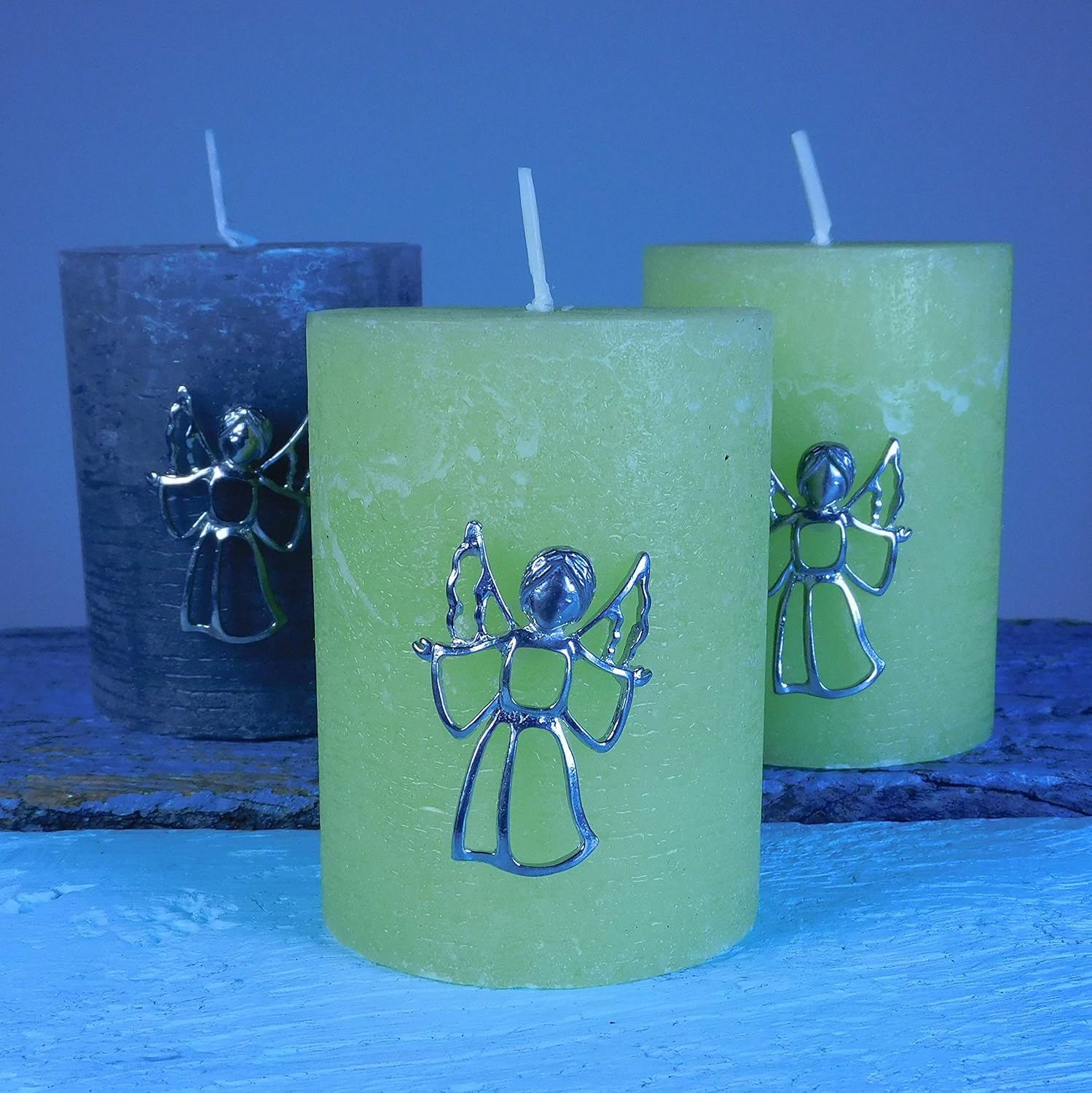 3 Handcrafted Animal Candle Holder Pins in Pewter Made-to-Order Candle Jewelry