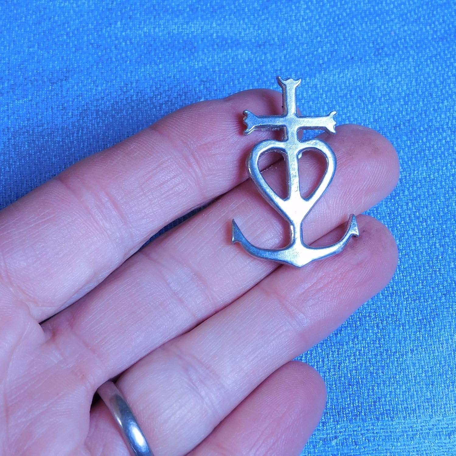 3 Camargue Cross Candle Pin Set Elegant and Luxurious in Fine Pewter