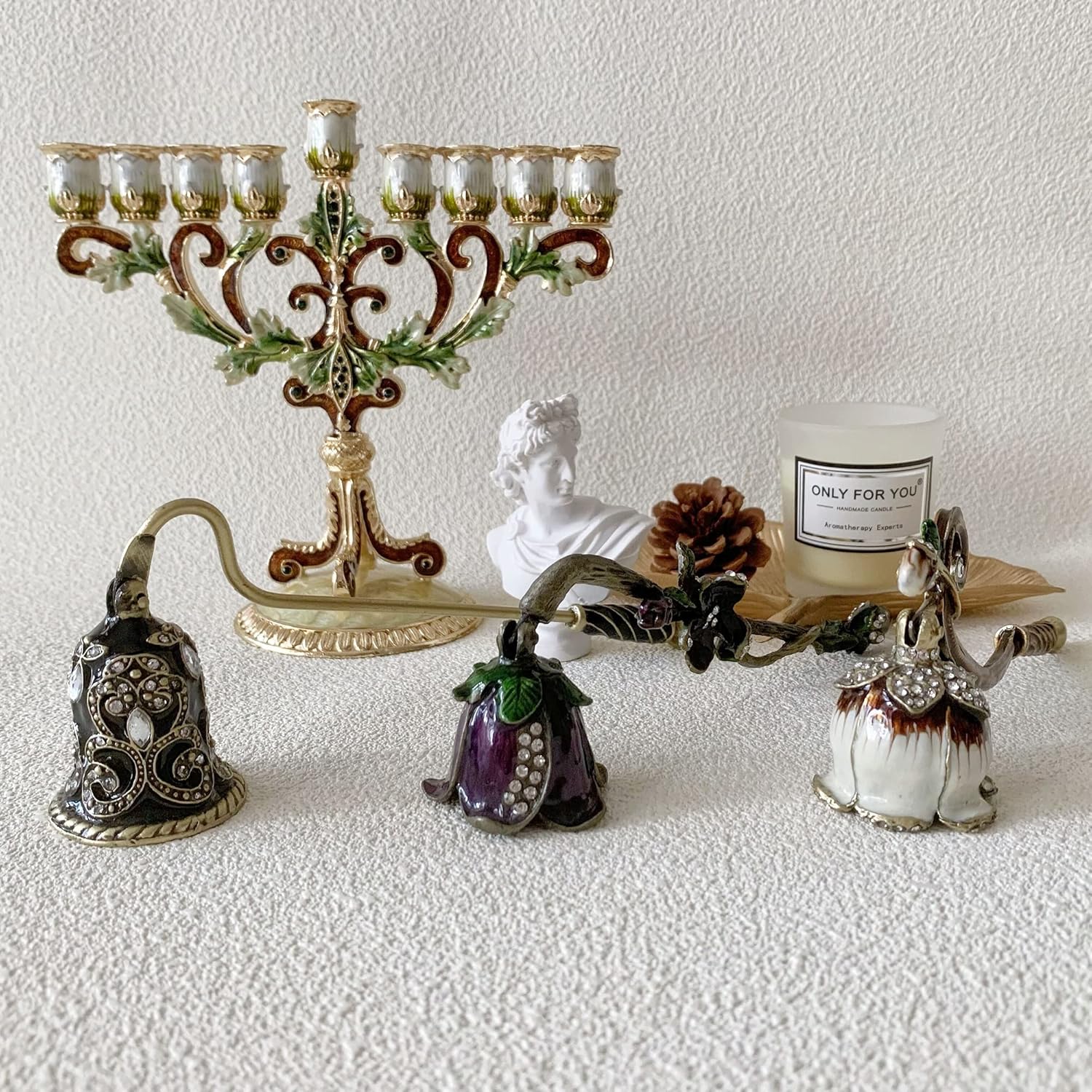 Unique Metal Candle Snuffer for Hanukkah Christmas and More