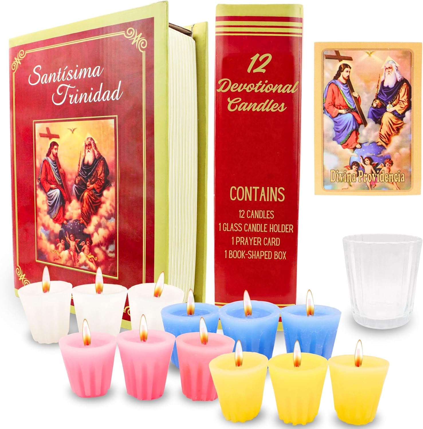 12 Pack Devotional Candles in Prayer Box
