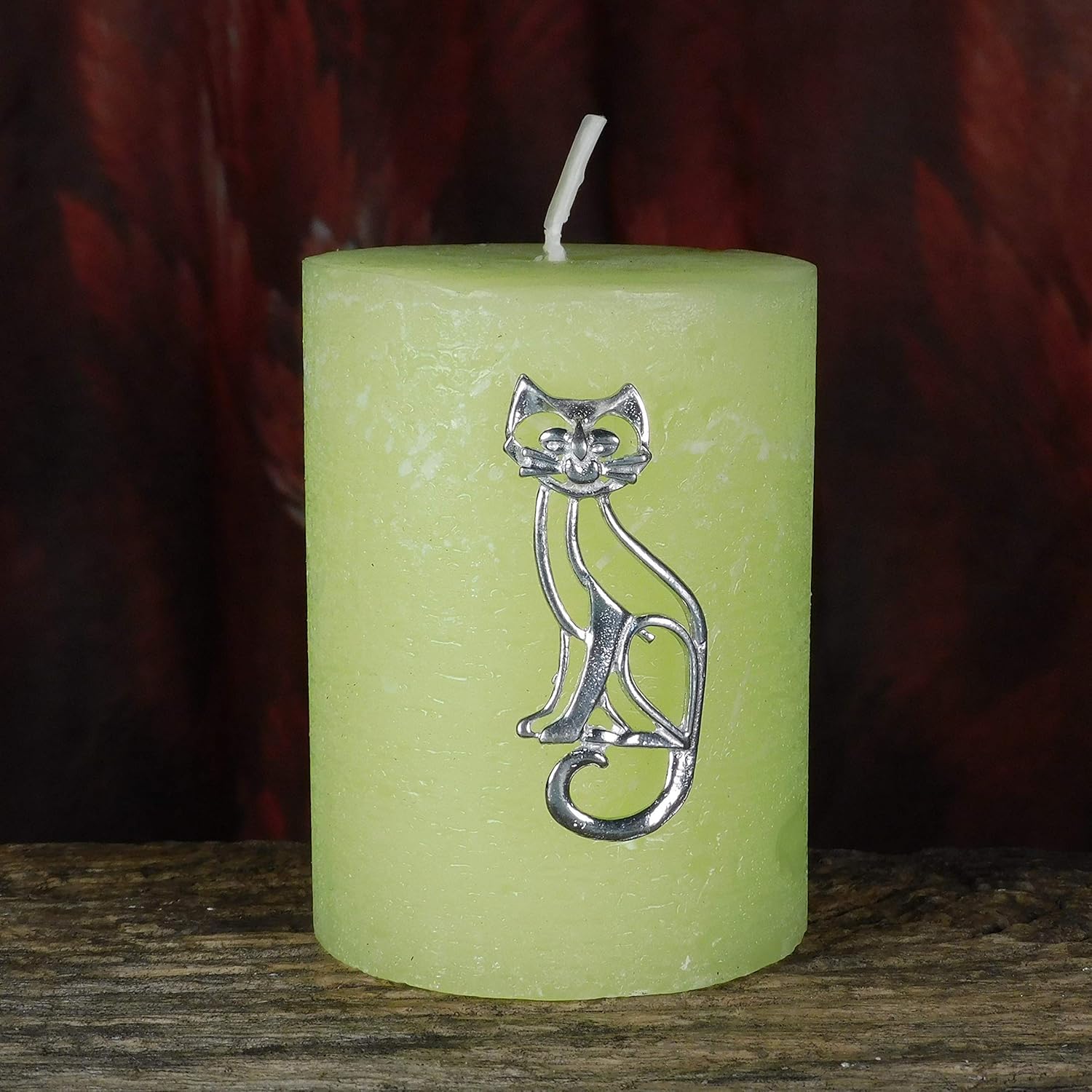 3-Piece Cat Candle Pin Set Fine Pewter by William Sturt